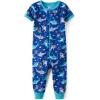 The Children’s Place Baby Boys’ and Newborn 100% Cotton Short Sleeve Zip Front One Piece Footless Pajamas(Sharks)