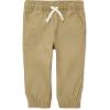 The Children’s Place Baby Boys’ and Toddler Stretch Pull on Jogger Pants(Flax)