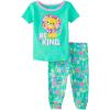 The Children’s Place Baby Girls And Toddler Short Sleeve Top and Pants Snug Fit 100% Cotton 2 Piece Pajama Set(Be Kind Lion)