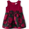 The Children’s Place Baby Girls’ and Toddler Sleeveless Holiday Dressy Dresses(Berry Jam Floral)