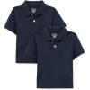 The Children’s Place Baby and Toddler Boys Short Sleeve Polo Shirt(Nautico 2-pack)