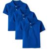 The Children’s Place Baby and Toddler Boys Short Sleeve Polo Shirt(Renew Blue 3-pack)