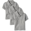 The Children’s Place Baby and Toddler Boys Short Sleeve Polo Shirt(Smoke 3-pack)