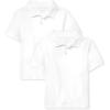 The Children’s Place Baby and Toddler Boys Short Sleeve Polo Shirt(White 2-pack)