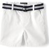 The Children’s Place Baby-Boys and Toddler Belted Chino Shorts(Simply White)