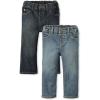 The Children’s Place Baby-Boys and Toddler Bootcut Jeans(Dark Wash/Tide Pool 2-pack)