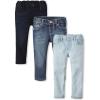 The Children’s Place Baby-Girls and Toddler Skinny Jeans(Indigo/Blue/Sky Blue 3-pack)