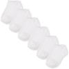 The Children’s Place Boys’ Big 6 Pack Ankle Socks(White 9997)