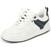 The Children’s Place Boy’s Everyday Casual Lace Up Sneakers(White Low Top)