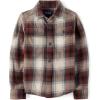 The Children’s Place Boys’ Long Sleeve Flannel Button Down Shirt(Terra Plaid)