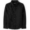 The Children’s Place Boys Long Sleeve Oxford Button Down Shirt(Black)