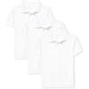 The Children’s Place Boys Multipack Short Sleeve Performance Polos(White 3-pack)