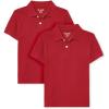 The Children’s Place Boys Multipack Short Sleeve Pique Polo(Classic Red 2-pack)