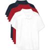 The Children’s Place Boys Multipack Short Sleeve Pique Polo(Nautico/Classic Red/White 6-pack)