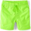 The Children’s Place Boys Quick Dry Pull on Jogger Shorts(Shocking Green)