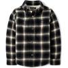 The Children’s Place Boys’ Sherpa Lined Shirt Jacket(Black Plaid)