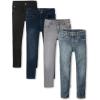 The Children’s Place Boys Skinny Jeans(Black/Indigo/Gray/Blue 4-pack)