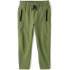 The Children’s Place Boys Soft Tech Pull on Jogger Pants(Olive)