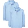 The Children’s Place Boys Uniform Long Sleeve Pique Polo(Brook 2-pack)