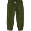 The Children’s Place Boys Woven Stretch Pull on Jogger Pants(Dark Ivy)