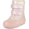 The Children’s Place Girls’ Faux Fur Trim Winter Snow Boot(Pink)