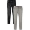 The Children’s Place Girls Stretch Denim Jeggings, 3 Pack(Black/Fog Wash 2-pack)