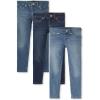 The Children’s Place Girls Stretch Denim Jeggings, 3 Pack(Vaile)