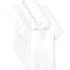 The Children’s Place Girls’ Toddler Mulipack Short Sleeve Ruffle Pique Polos(White 5-pack)