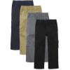 The Children’s Place Pull on Cargo Pants,multipacks(Black/Flax/Gray/New Navy 4-pack)