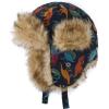 The Children’s Place Unisex-Baby and Toddler Winter Trapper Kids Hat with Earflaps, Chin Strap and Faux Trim(Blue Dinos)