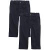 The Children’s Place and Toddler Stretch Relaxed Straight Chino Pants,multipacks(New Navy/New Navy 2-pack)