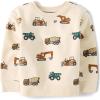 The Children’s Place baby-boys And Toddler Long Sleeve Active Premium Fleece Sweatshirt(Haystack)