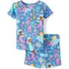 The Children’s Place baby-girls And Newborn 100% Cotton Short Sleeve Top and Shorts 2 Piece Pajama Set(Mermaid)