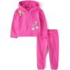 The Children’s Place baby-girls And Toddler Long Sleeve Active Shirt and Pant, 2 Piece Outfit(Pink Summer)