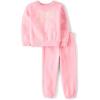 The Children’s Place baby-girls And Toddler Long Sleeve Active Shirt and Pant, 2 Piece Outfit(Rose Pottery Bow)