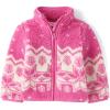 The Children’s Place baby-girls And Toddler Sherpa Jacket(Yreka Pink Fairisle)
