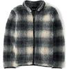 The Children’s Place boys Cozy Sherpa Full-zip Jacket(Black Check)