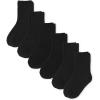 The Children’s Place boys Crew Socks Variety Pack(Black 6-pack)