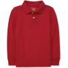 The Children’s Place boys Long Sleeve Pique Polo(Classic Red Single)