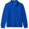 The Children’s Place boys Long Sleeve Pique Polo(Renew Blue Single)