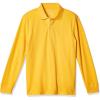 The Children’s Place boys Long Sleeve Pique Polo(Yellow Pencil Single)