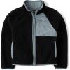 The Children’s Place boys Long Sleeve Sherpa Fleece Full Zip Jacket(Black)
