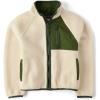 The Children’s Place boys Long Sleeve Sherpa Fleece Full Zip Jacket(Haystack)
