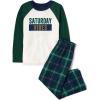 The Children’s Place boys Long Sleeve Top and Pants 2 Piece Pajama Set(Plaid Saturday Vibes)