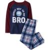 The Children’s Place boys Long Sleeve Top and Pants 2 Piece Pajama Set(Shout Out Bro)