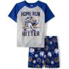 The Children’s Place boys Short Sleeve Top and Shorts,2 Piece Pajama Set(Home Run Hitter)
