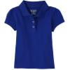 The Children’s Place girls Short Sleeve Ruffle Pique Polo(Renew Blue Single)