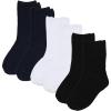 The Children’s Place,boys,Dressy Crew Socks,BLACK -6 PACK,X-Large