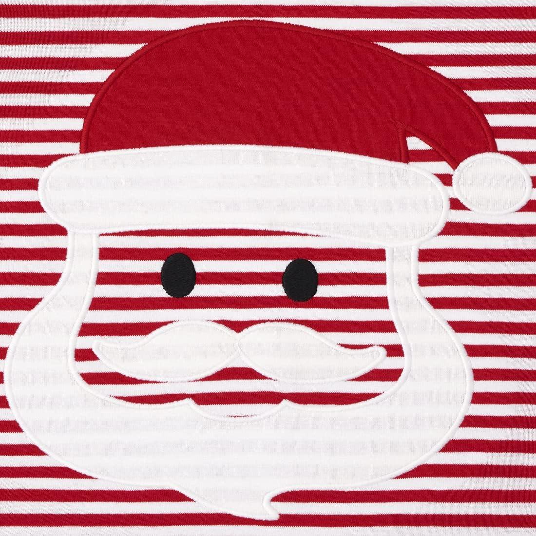 imageThe Childrens Place unisexbaby Holiday Pajamas CottonSanta Christmas Stripe