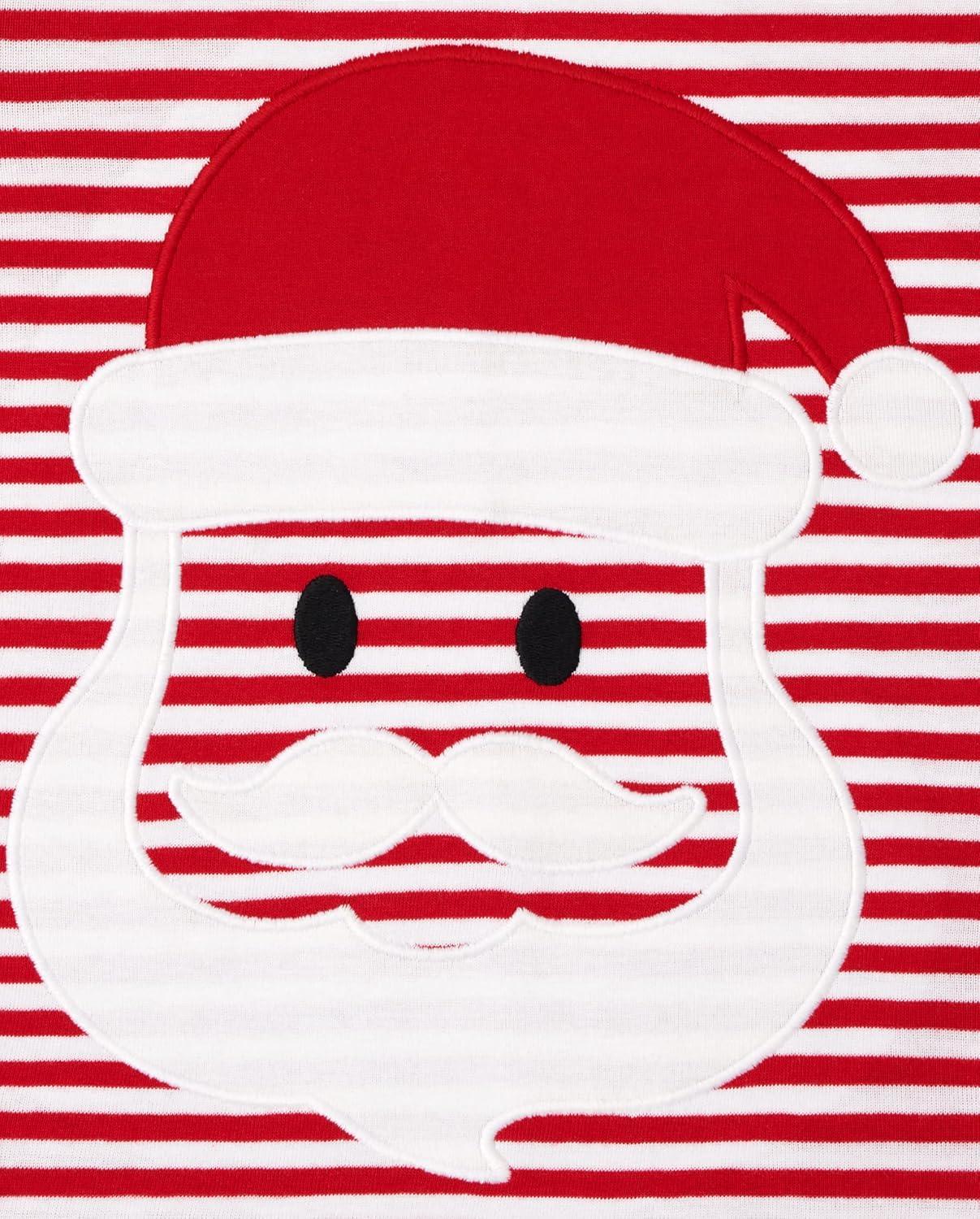 imageThe Childrens Place unisexbaby Holiday Pajamas CottonSanta Christmas Stripe